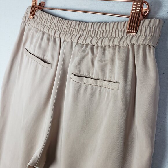 All Saints Alva Trousers Tapered Pant sz 4 Relaxed Blush Pink Ankle Crop Pockets - Picture 8 of 14